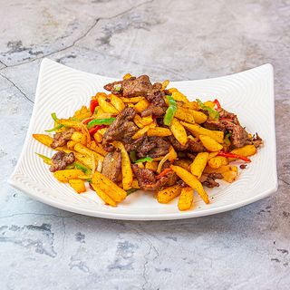 Фри с мясом