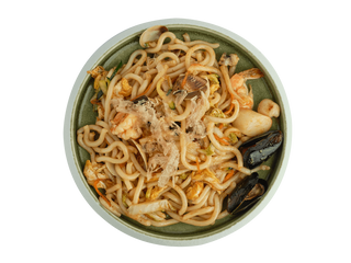 Udon con frutti di mare