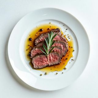 Tagliata di manzo con olio e rosmarino