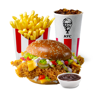 Биг Сандерс Бургер Комбо M