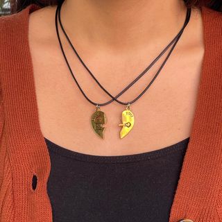 2 Collier Clé et Coeur