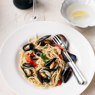 Spaghetti z Małżami w Sosie