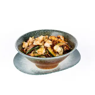 Noodles con gambas