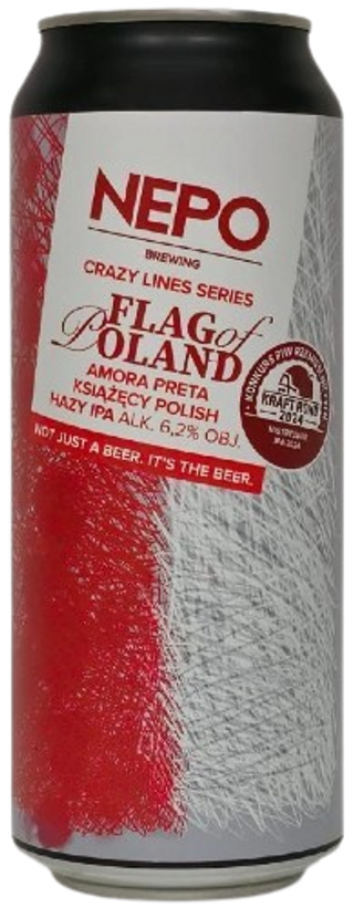 Crazy Lines Series: Flag of Poland Nepo Lata 50 cl.