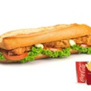 Chicken baguette menù
