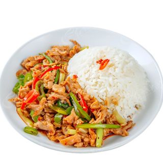 Filetto di maiale con riso