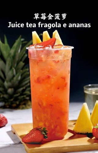 Tea fragola con ananas