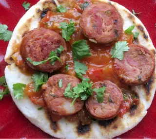 Arepa Con Chorizo