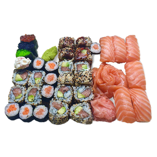 Комбо Суши сет 2 (30бр) + Сашими Сьомга (90г)