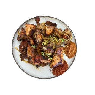 Poulet Choukouya + Attiéké