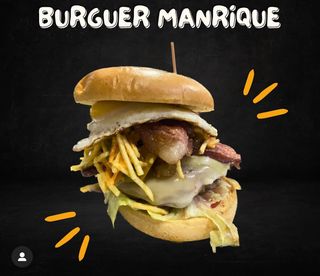 Burger Manrique Con Patatas