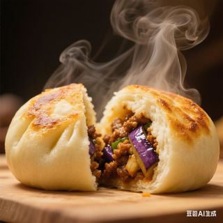 Nomada Bao XL Dorado Umami de Berenjena y Cerdo