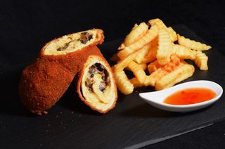 Meniu rulada vita umpluta cu ciuperci