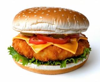 Hamburguesa con croquetas de pollo