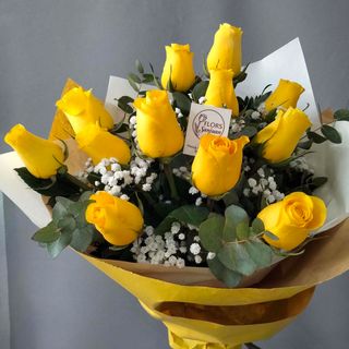  Rosas amarillas 12 unidades