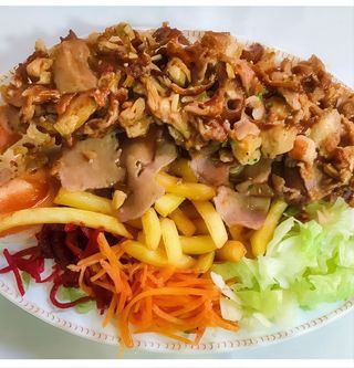 Plato Kebab Con Carne