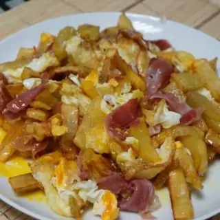 Huevos Rotos Con Jamón