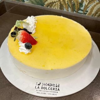 Mousse al Limone, glassata al limone oppure al Mandarino (per 6 porzioni)