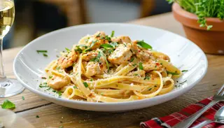 Paste con pollo