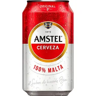 Cerveza Amstel lata 330ml.