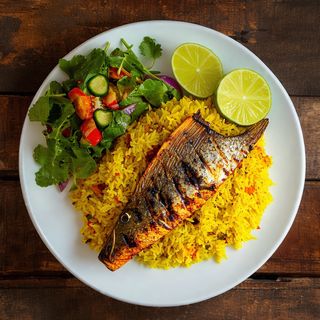 Half Pilau, Half Matooke, Fish