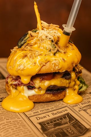 Menú Burger Sobredosis de queso