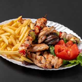 Platou carne de pui la gratar pentru 2 persoane