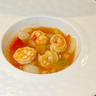 080. Gamberi in salsa piccante