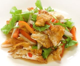 Spicy Fried Egg Salad