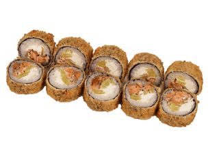 Roll  tempura z Pieczonym Łososiem 10 szt (330g)
