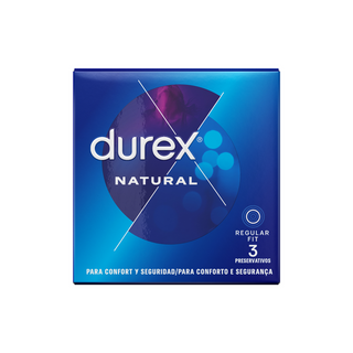 Durex – Preservativos Natural Clássico (3 unidades)