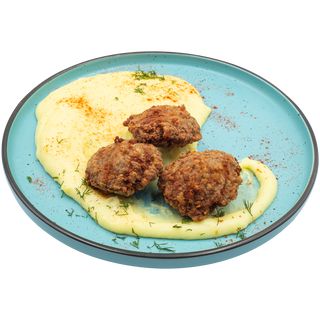 Chiftele prăjite cu piure de cartofi 350g