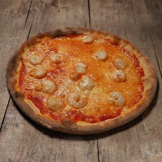 Pizza con i gamberi