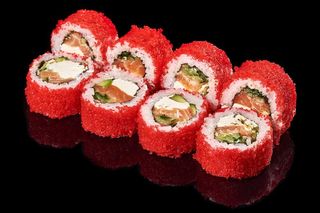 Рол Філадельфія з лососем в ікрі (8шт/240г)