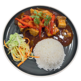 Cơm sườn sốt chua ngọt