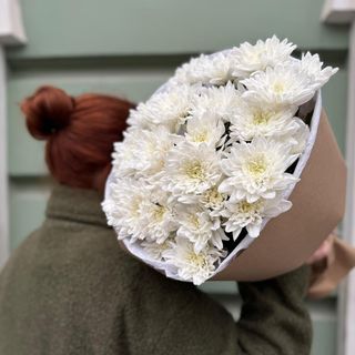 Хризантема біла 5 гілок
