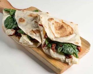 Piadina Spinaci - Metade