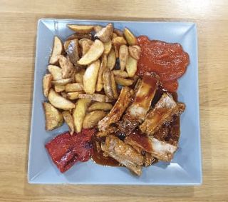 Крехки ребърца на плоча (500гр)