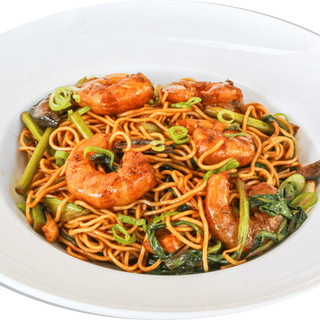 Wok de Noodles com Camarão