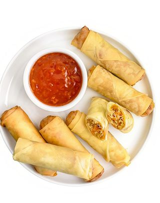 Rollo de primavera con carne