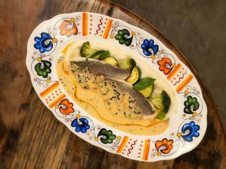 Дорадо з селеровим пюре