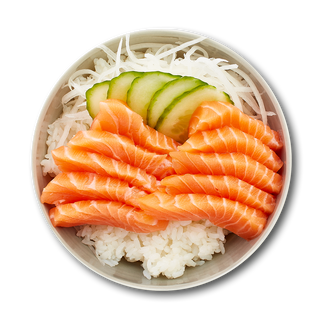 Chirashi salmone