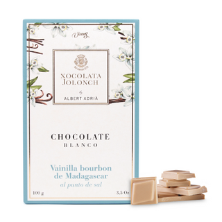 Chocolate Blanco Con Vainilla Bourbon Madagascar Punto De Sal Jolonch 100 Gr.