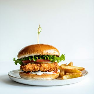 Meniu Burger Crispy (pui)