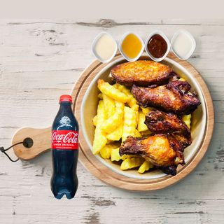 Crispy Kentucky fries + bebida