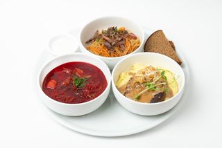 Сет №1 (борщ,котлета,фунчоза) 