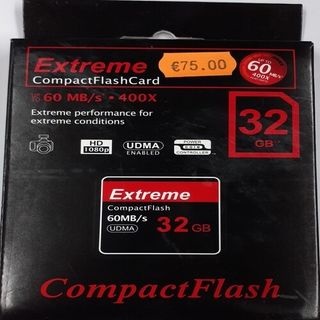 Extreme Compactflash Card 60 Mb-s . 400x 32gb