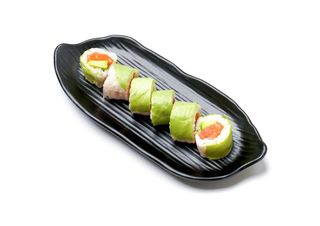 Cristal maki salmón, aguacate y lechuga (6 uds.)