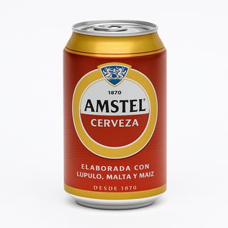 Cerveza Amstel lata 33 ml.