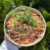 Tomato Oatmeal with Parmesan
